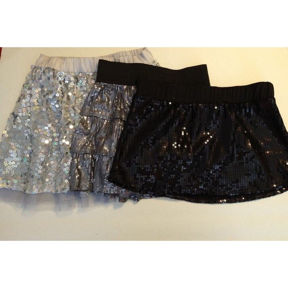 Set of 3 Sequin Mini Skirts Sz 10 & Medium
